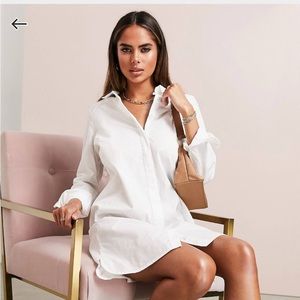 ASOS Design cotton mini shirt dress